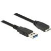 Image de DeLOCK 85071 câble USB USB 3.2 Gen 1 (3.1 Gen 1) 0,5 m USB A Micro-USB B Noir - Neuf