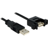Image de Delock 85106 USB Kabel Delock A -> A St/Bu 1.00m Einbau