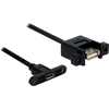 Image de Delock 85109 DELOCK USB Kabel A -> Micro-B Bu/Bu 0.25m Einbau