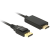 Image de Delock Câble vidéo - DisplayPort mâle pour HDMI mâle