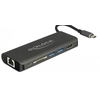 Image de DeLOCK 87721 station d'accueil USB 3.2 Gen 1 (3.1 Gen 1) Type-A Noir - Neuf