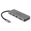 Image de DeLOCK 87743 station d'accueil USB 3.2 Gen 1 (3.1 Gen 1) Type-C Gris - Neuf