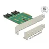 Image de DeLOCK PCI Express Card > 3 x M.2 Slot - Contrôleur de stockage - M.2 (M.2) - carte M.2 / SATA 6Gb/s Low Profile - PCIe 3.0 x4 (89518)