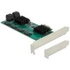 Image de DeLOCK Carte 8 ports SATA PCI Express x1 - Facteur de forme à profil bas - Neuf