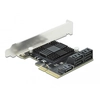Image de DeLOCK Carte 5 ports SATA PCI Express x4 - Facteur de forme à profil bas - Neuf