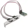 Image de DeLOCK Carte Mini PCIe taille entière à 2 x Serial RS-232 D-Sub, 9 broches - Neuf