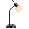 Image de Lampe de table JUST LIGHT LOKI E14 blanc chaud max. 5 W noire 12156-18