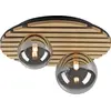 Image de JUST LIGHT GERDA STIKA Plafonnier G9 max. 5 W double, bois naturel 15208-79