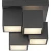 Image de Plafonnier LED JUST LIGHT TETRIS, blanc chaud, 17 W, noir, 14114-18