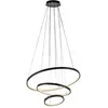 Image de Suspension JUST LIGHT CERCHI LED, blanc chaud, 45 W, noir, 15070-18