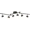 Image de Plafonnier LED JUST LIGHT 11403-18, 32 W, 3000 K, 37 000 lm, blanc chaud, IP20, noir