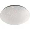 Image de LED, plafonnier, acier, blanc, effet étoilé, diamètre 25 cm
