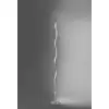 Image de Lampadaire LED, argent, design vague, H 120 cm