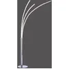 Image de Lampadaire LED, chrome, hauteur 215 cm