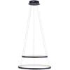 Image de Suspension LED, intensité lumineuse variable, anneaux, anthracite, alu, D 50 cm