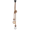 Image de LeuchtenDirekt Lampe suspendue à câble Rope à 2 flammes.