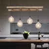 Image de Lampe à suspendre, design échelle, naturel, eucalyptus, L 120 cm