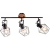 Image de Applique, bois naturel, fer, L 83 cm