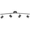 Image de Leuchten Direkt Plafonnier, anthracite Plafonnier, anthracite 4xGU10/5W/3000K Luminaire d'intérieur, IP20 Plafonnier orientable 11944-13