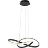 Image de Suspension LED, noir, 3 niveaux d'intensité lumineuse, H 120 cm
