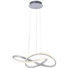 Image de Suspension LED argentée, intensité lumineuse variable, H 120 cm