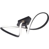 Image de Plafonnier LED noir, intensité lumineuse variable, L 61 cm