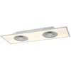 Image de Leuchten Direkt Plafonnier LED Flat Air blanc 120 x 40 cm avec ventilateur