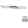 Image de Plafonnier LED ASMIN 45 W, 3000 K, 3825 lm, métal noir et blanc, dimensions : 5 x 100 x 17,9 cm, IP20, Leuchten Direkt