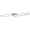 Image de Plafonnier LED RGB, intensité lumineuse variable, télécommande, L 121 cm