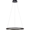Image de Suspension LED, intensité lumineuse variable, Ring Design, noir, H 120 cm