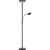 Image de Lèche-plafond LED, incl. spot de lecture, dimmable, mobile, H 190 cm