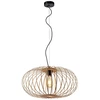 Image de Lampe à suspendre, bois naturel, H 120 cm