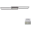 Image de Plafonnier LED ASMIN 45 W, 3000 K, 3825 lm, métal noir et blanc, dim. : 5 x 95 x 17,5 cm, IP20, Leuchten Direkt