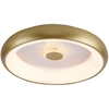 Image de Plafonnier LED rond avec télécommande VERTIGO, laiton mat-blanc, 29 W, nuances de blanc, 1 400 lm, métal, dim. : 10 x 46,5 x 46,5 cm, IP20, Leuchten Direkt