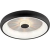 Image de Plafonnier LED rond avec télécommande VERTIGO noir 29 W, nuances de blanc, 1185 lm, métal, dim. : 10 x 46,5 x 46,5 cm, IP20, Leuchten Direkt