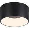 Image de Plafonnier à LED - Ø 16 cm - noir - plastique - intensité lumineuse variable