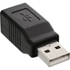 Image de Adaptateur USB 2.0, InLine®, prise A sur prise femelle B