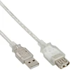 Image de InLine® rallonge USB 2.0, mâle/femelle, type A, transparent, 3m