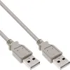 Image de InLine® 34310H Câble USB 2.0, A à A, beige, 1m