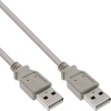Image de InLine® 34318H Câble USB 2.0, A à A, beige, 2m