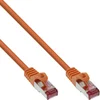 Image de InLine® 76403O Câble de raccordement, S/FTP (PiMf), Cat.6, 250MHz, PVC, cuivre, orange, 3m