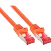 Image de InLine® 76430O Câble de raccordement, S/FTP (PiMf), Cat.6, 250MHz, PVC, cuivre, orange, 30m