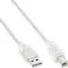 Image de InLine 34550T câble USB 10 m USB A USB B Transparent - Neuf