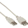 Image de InLine® 34633 Rallonge USB 2.0, prise mâle / prise femelle, type A, beige, 0,3m