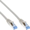 Image de InLine® 76805 Câble patch, S/FTP (PiMf), Cat.6A, 500MHz, sans halogène, cuivre, gris, 5m