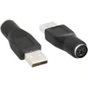 Image de InLine® 33102K Adaptateur USB PS/2, USB prise A sur PS/2 prise femelle