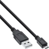 Image de InLine® 31710 Câble Micro-USB 2.0, USB-A prise à Micro-B prise, noir, 1m