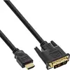 Image de InLine 17663P câble vidéo et adaptateur 3 m HDMI DVI-D Noir - Neuf