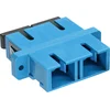 Image de InLine® 89992S Raccord fibre optique, duplex SC/SC, monomode, bleu, douille céramique, à encastrer