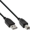 Image de InLine® 34555X Câble USB 2.0, A à B, noir, 5m